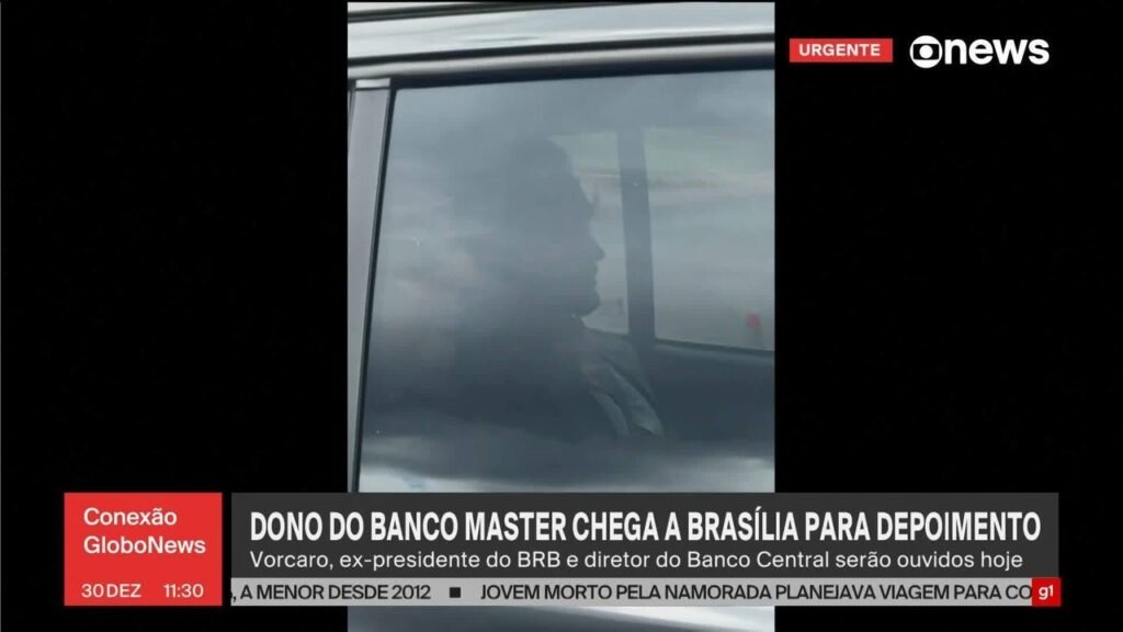 Daniel Vorcaro chega a Brasília para depoimento