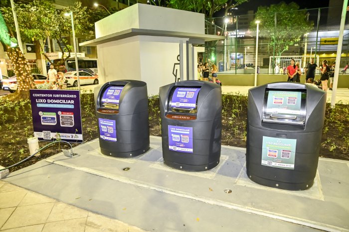 Vitória começa instalar lixeiras subterrâneas