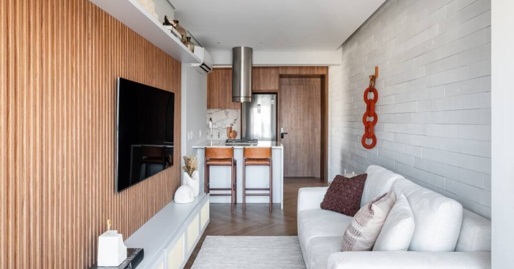 54m² em Moema: layout inteligente transformou o apê compacto em refúgio atemporal
