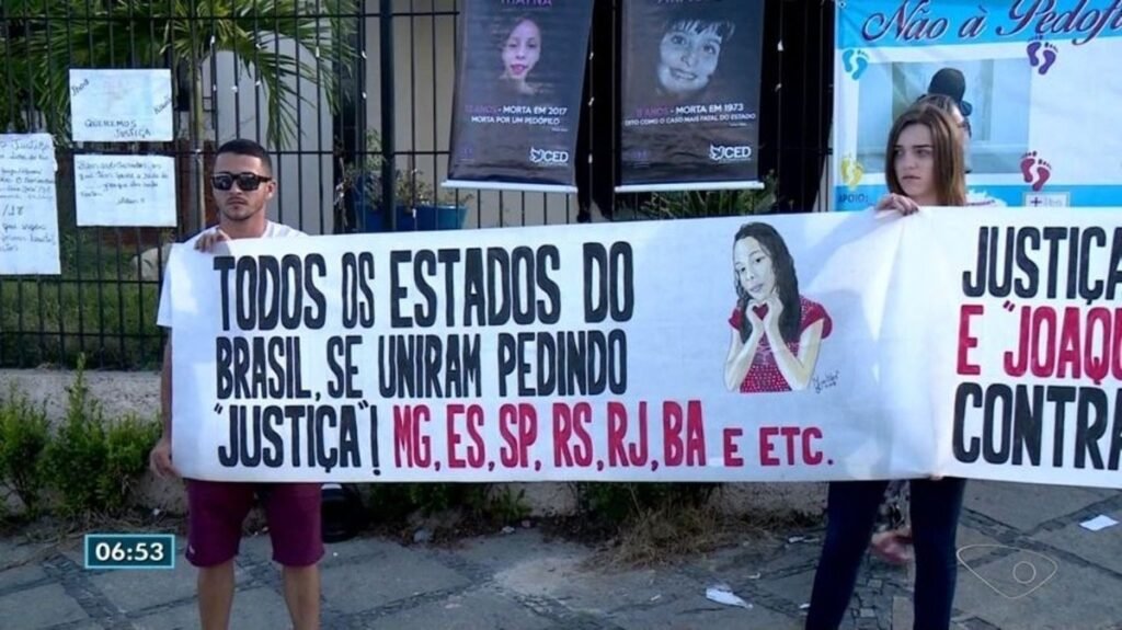 Familiares de irmãos mortos em Linhares fazem protesto contra violência no ES