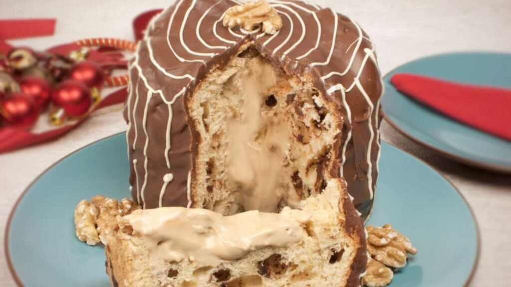 Chocotone de doce de leite com nozes para impressionar no Natal