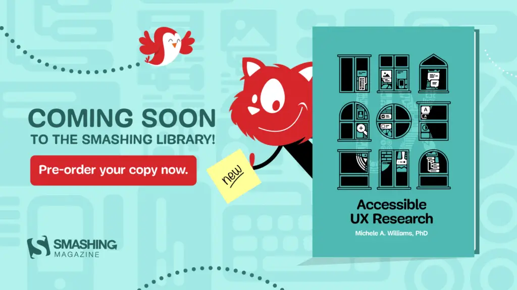 Pesquisa UX acessível, e-book agora disponível para download - Smashing Magazine
