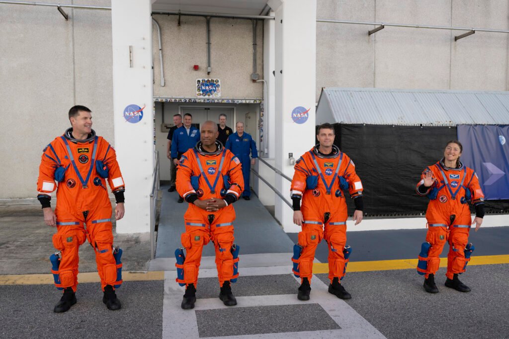 Demonstração do dia de lançamento do ensaio da equipe Artemis II