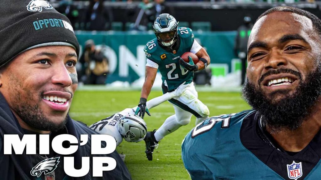 Saquon Barkley e Brandon Graham Mic'd Up na vitória SHUTOUT contra Raiders