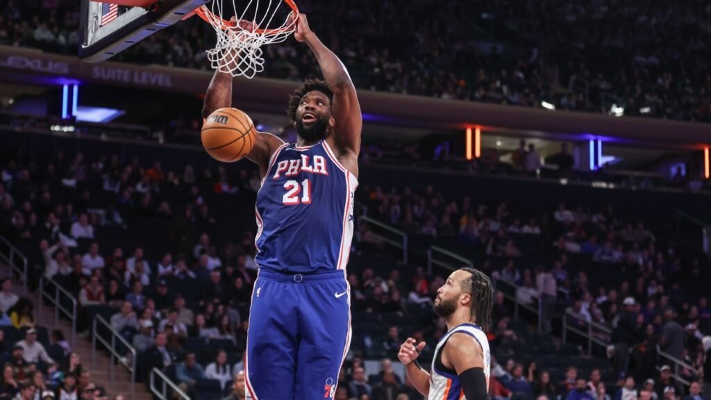 A primeira enterrada de Joel Embiid na temporada estimula Sixers em ascensão