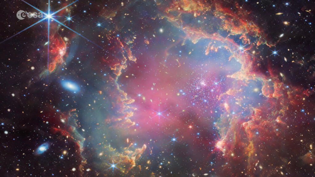 Voe pelas paisagens cósmicas de Webb