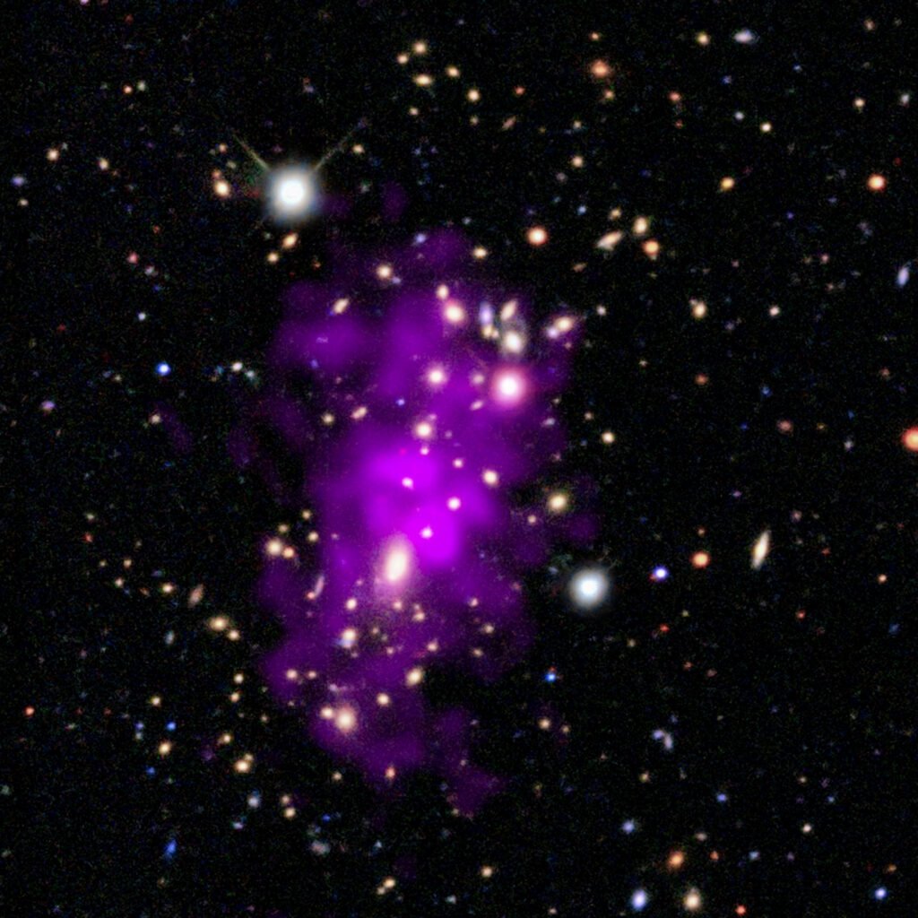 Chandra da NASA comemora ano novo com conjunto de champanhe