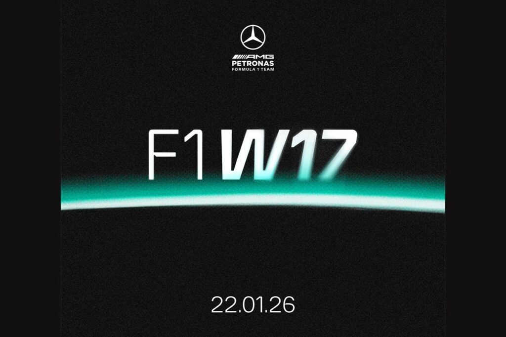 Mercedes confirma data de lançamento do W17, carro de 2026