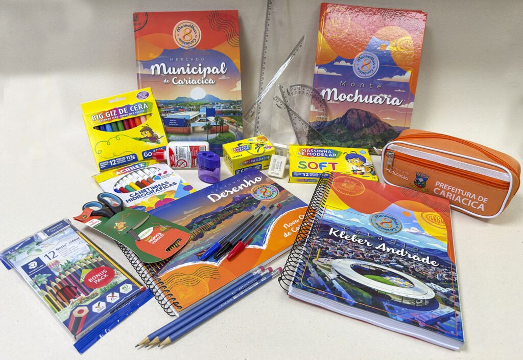 Kits de material escolar serão entregues no primeiro dia de aula em Cariacica