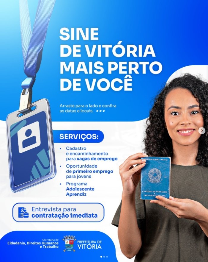 Sine visita bairros de Vitória para ampliar acesso ao primeiro emprego