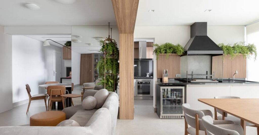 Apartamento em Mirandópolis combina tons de MDF para uma atmosfera clean