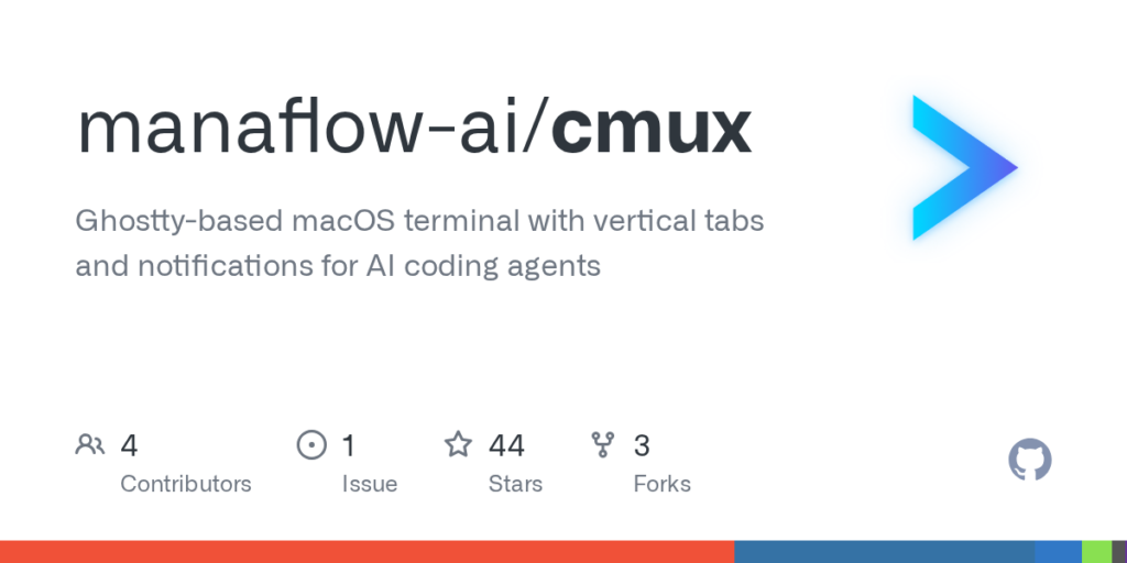 manaflow-ai/cmux: terminal macOS baseado em Ghostty com guias verticais e notificações para agentes de codificação de IA