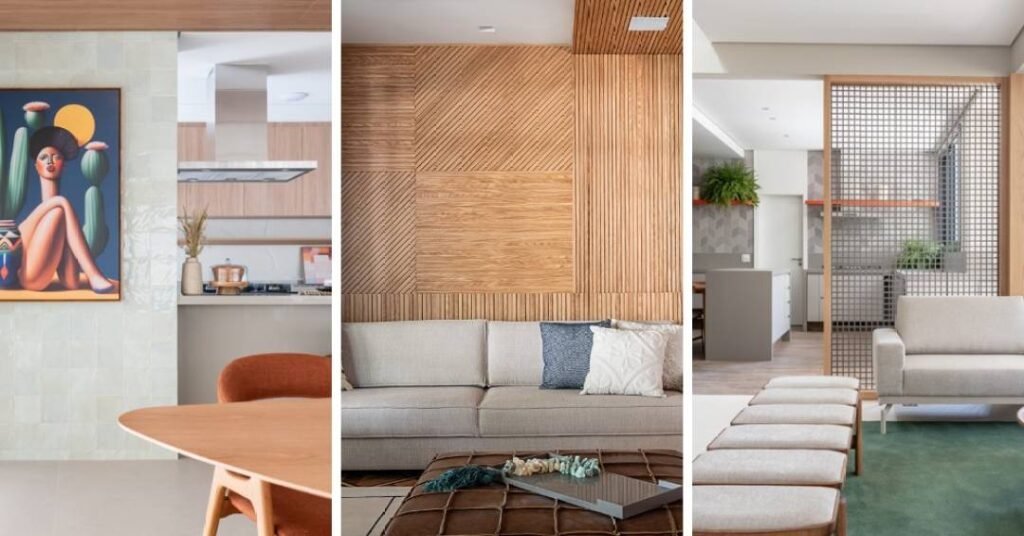 7 projetos com soluções em madeira que trazem aconchego, beleza e organização