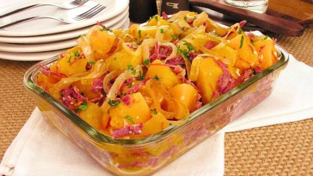 Quibebe com carne seca cremoso e fácil de fazer!