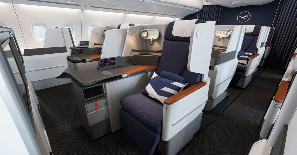 Lufthansa inicia reforma da executiva do Airbus A380 com menos assentos