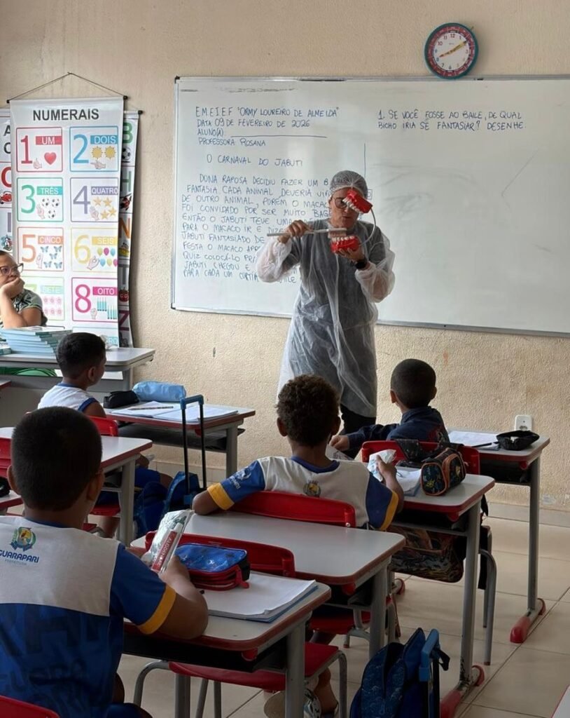 Programa de saúde bucal nas escolas de Guarapari fortalece o cuidado com as crianças