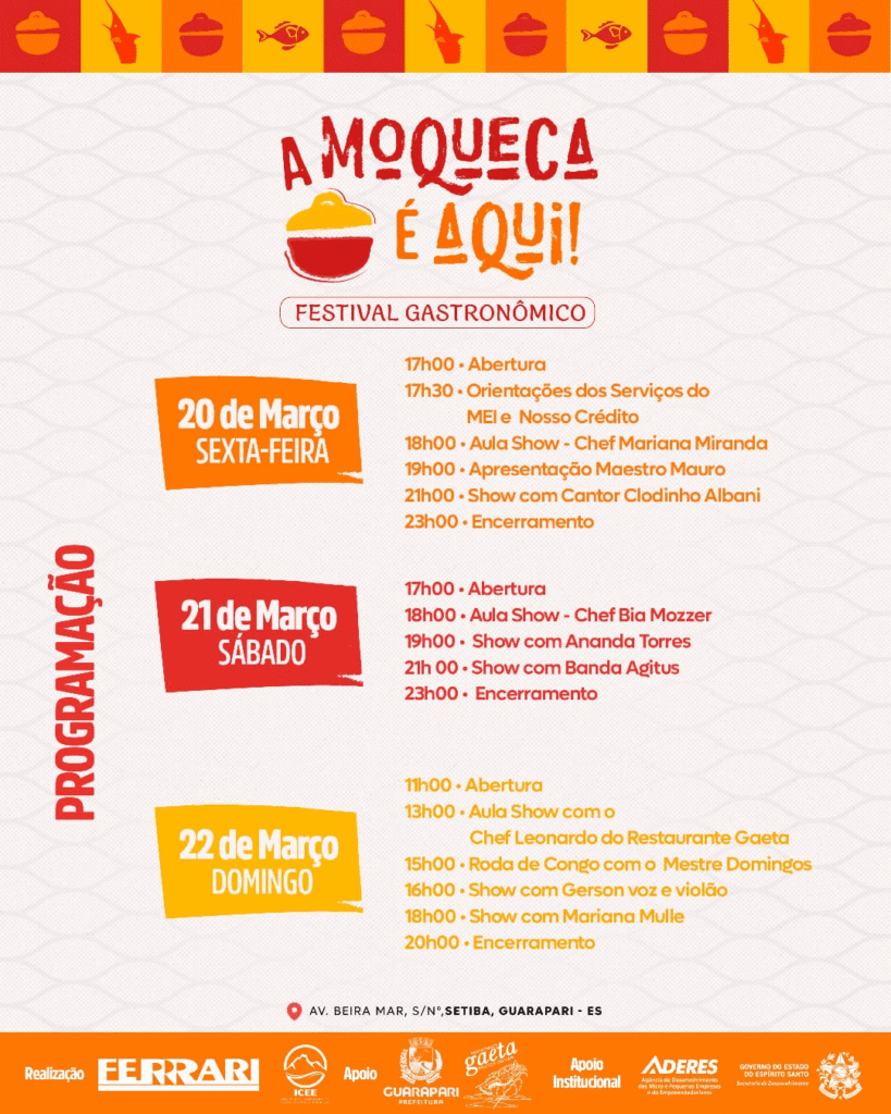 Setiba vai receber festival gastronômico neste final de semana