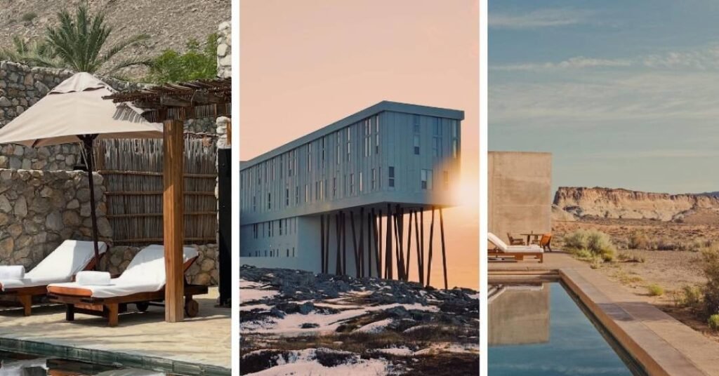 5 hotéis luxuosos que transformam arquitetura em imersão cultural