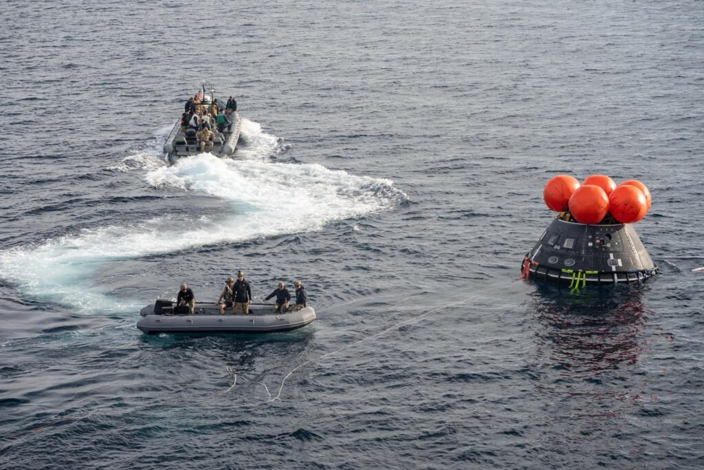 Treinamento de recuperação Artemis II - NASA