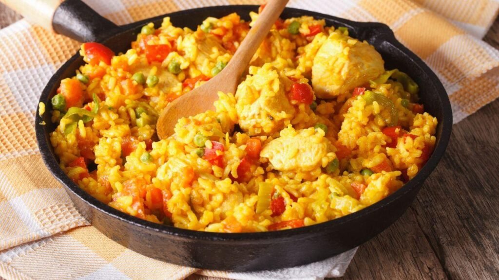 Arroz Cremoso com Frango e Legumes