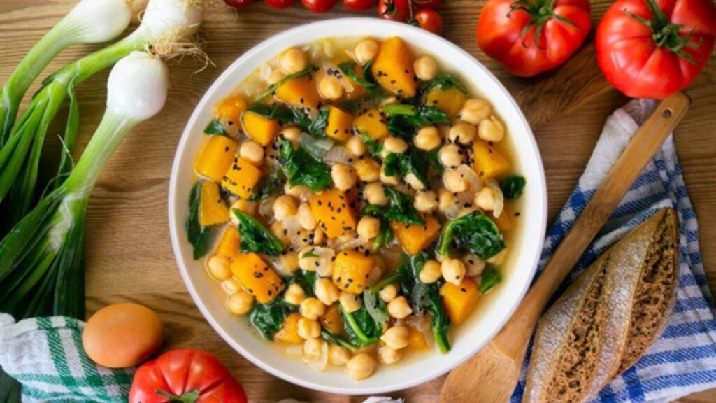 receita de picadinho de legumes com grão-de-bico