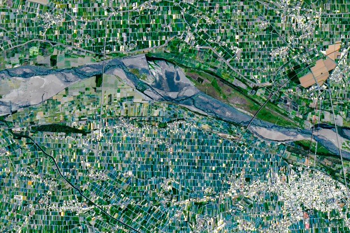 Um mosaico agrícola em Taiwan