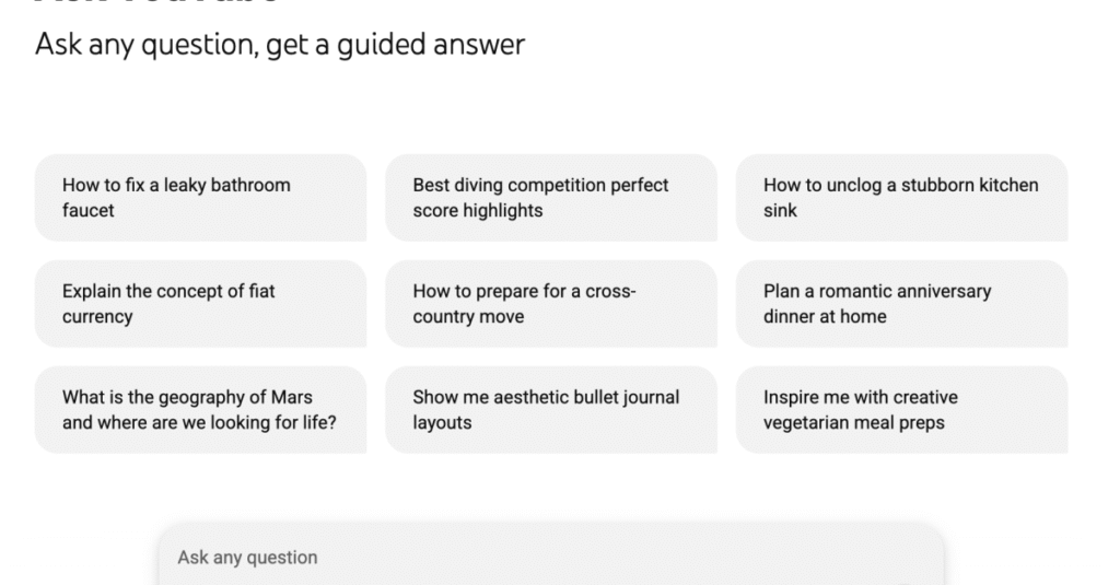 O Google está testando a pesquisa de chatbot de IA para o YouTube