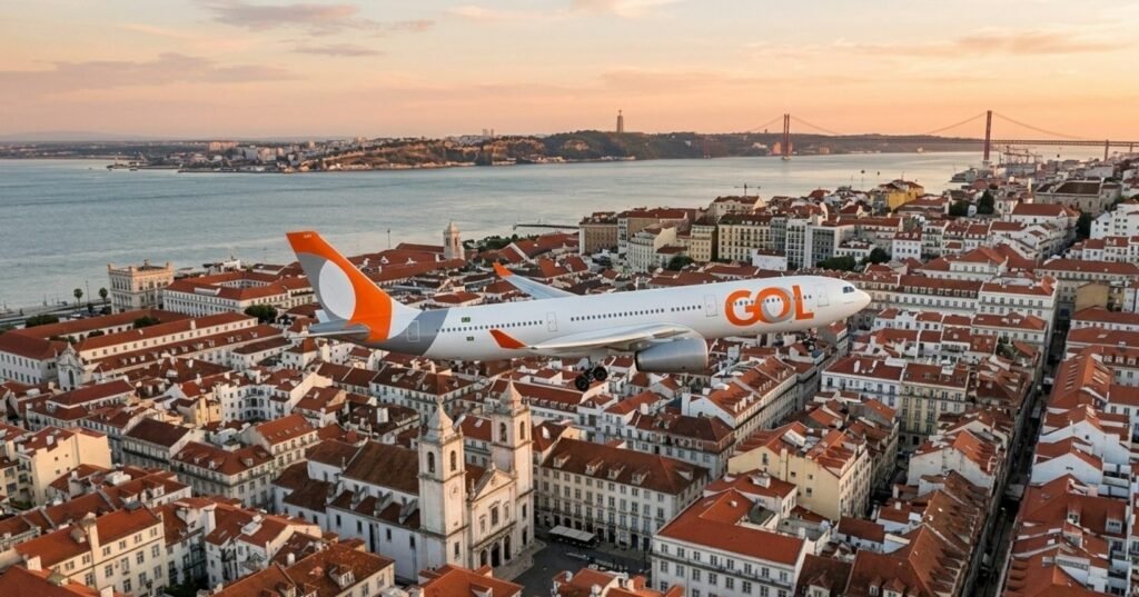promoção do novo voo para Lisboa a partir de R$ 3.465 saindo de várias cidades