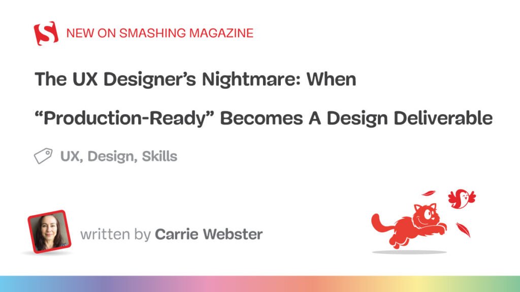 Quando “pronto para produção” se torna um produto final de design - Smashing Magazine