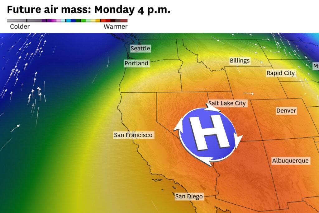 O calor de três dígitos está chegando a partes da Califórnia