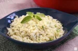 aprenda o arroz de couve-flor
