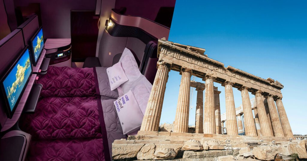 Viagem dos sonhos! Voos 2x1 para Doha + Atenas na melhor executiva do mundo por apenas R$ 8.926