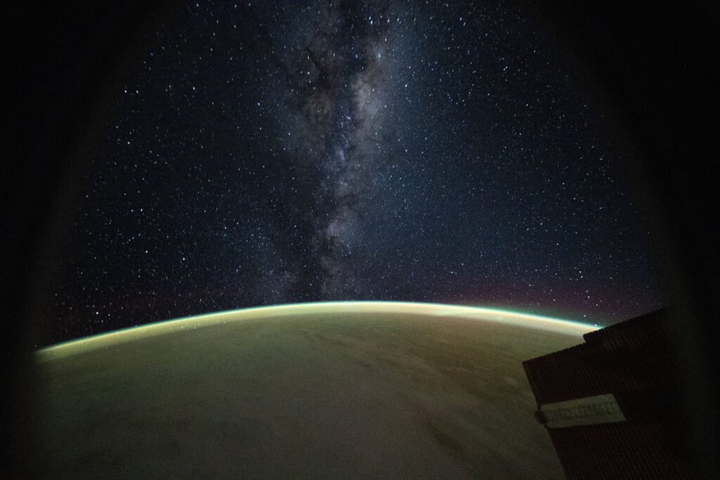 Vistas brilhantes da estação espacial