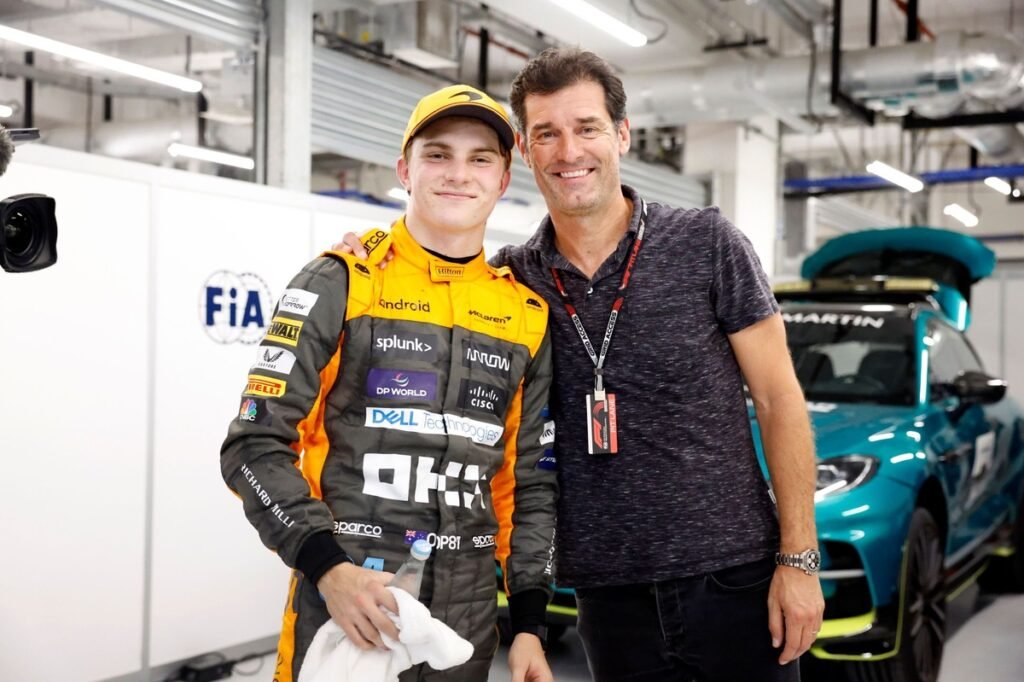 Piastri revela por que Webber deixou sua equipe pessoal na Fórmula 1