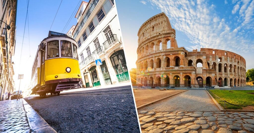Europa 2 em 1! Passagens para Portugal mais Espanha, Itália, França ou outro destino europeu a partir de R$ 3.585