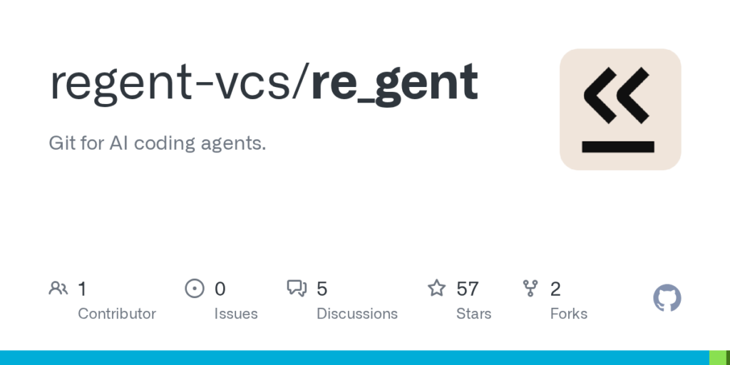 regent-vcs/re_gent: Git para agentes de codificação de IA. · Github