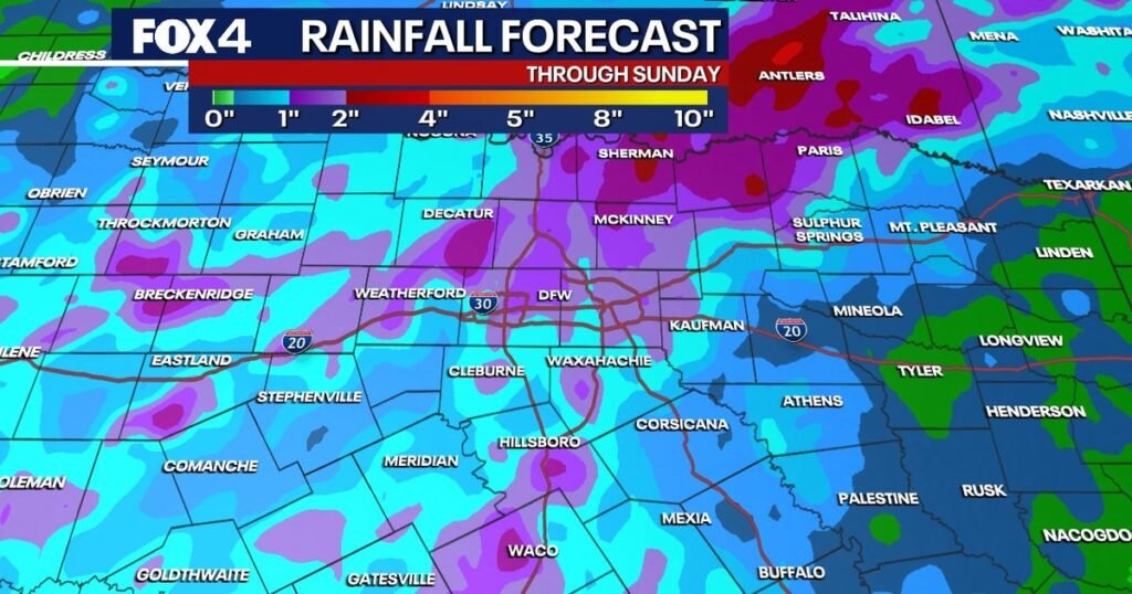 Clima de Dallas: várias rodadas de tempestades em direção a DFW neste fim de semana