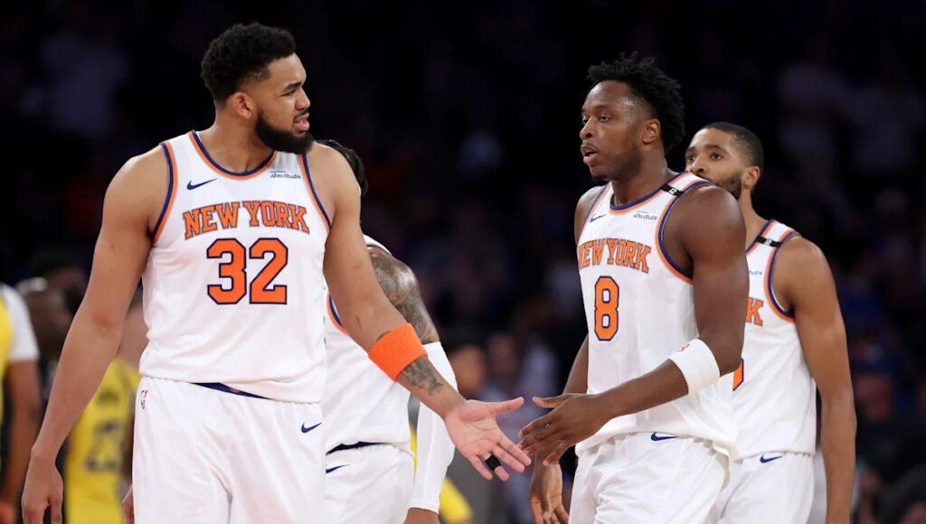 New York Knicks estrela Karl-Anthony Towns e OG Anunoby marcam visitas para ‘Late Night With Seth Meyers’