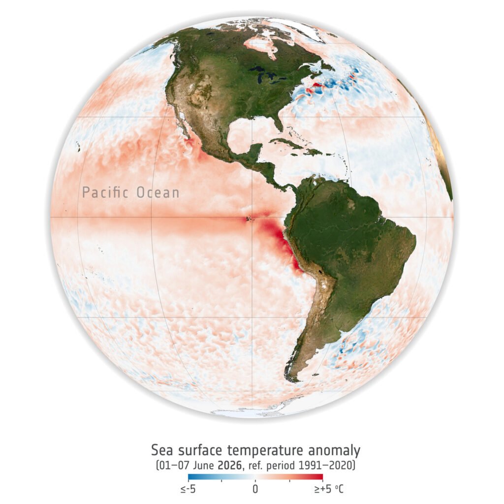 Aquecimento do Pacífico sinaliza que El Niño se agitou