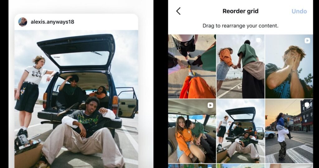 O Instagram finalmente está permitindo que todos reorganizem sua grade de perfil