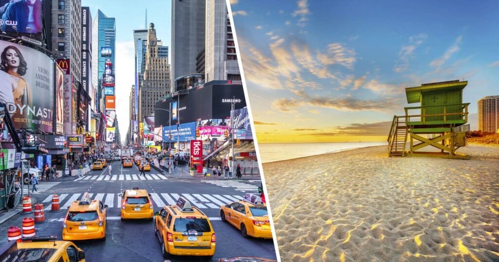 EUA 2x1 🇺🇸 Voos para Miami mais Orlando, Nova York e outras cidades a partir de R$ 3.505