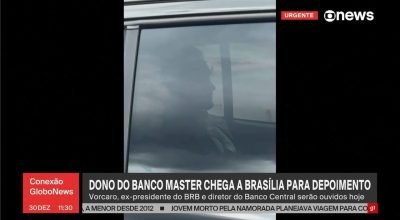 Daniel Vorcaro chega a Brasília para depoimento