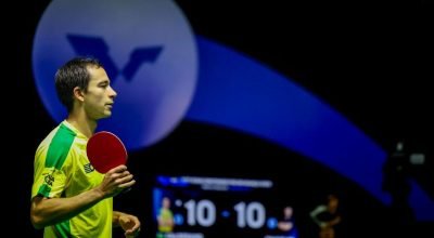Calderano e Bruna Takahashi de despedem de WTT Champion Frankfurt
