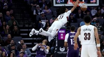 Shaedon Sharpe se destaca por pôster absurdo sobre Russell Westbrook