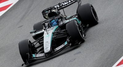 Aston estreia carro e Russell lidera quinta em Barcelona