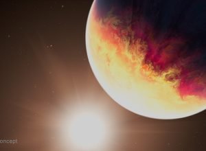 Webb da NASA captura exoplaneta sendo torrado