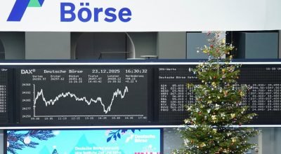 Bolsas europeias fecham sem direção única em sessão de liquidez reduzida