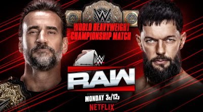 Visualização bruta. 19 de janeiro de 2026: CM Punk defenderá o título mundial dos pesos pesados ​​contra Finn Bálor