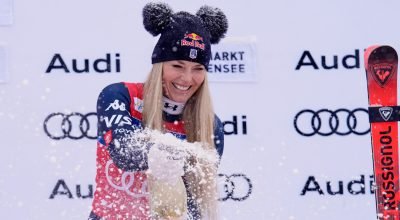 Lindsey Vonn impressiona novamente, vence a Copa do Mundo de downhill pela 2ª vitória da temporada olímpica