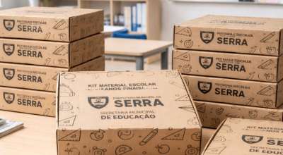 Alunos ganham kit escolar na rede pública na Serra